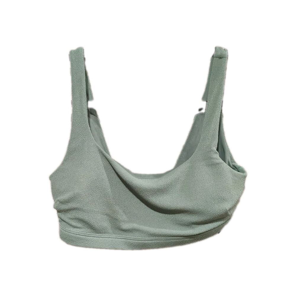 Nuuds Square Neck Bikini Top Green Women's Size Medium NWOT